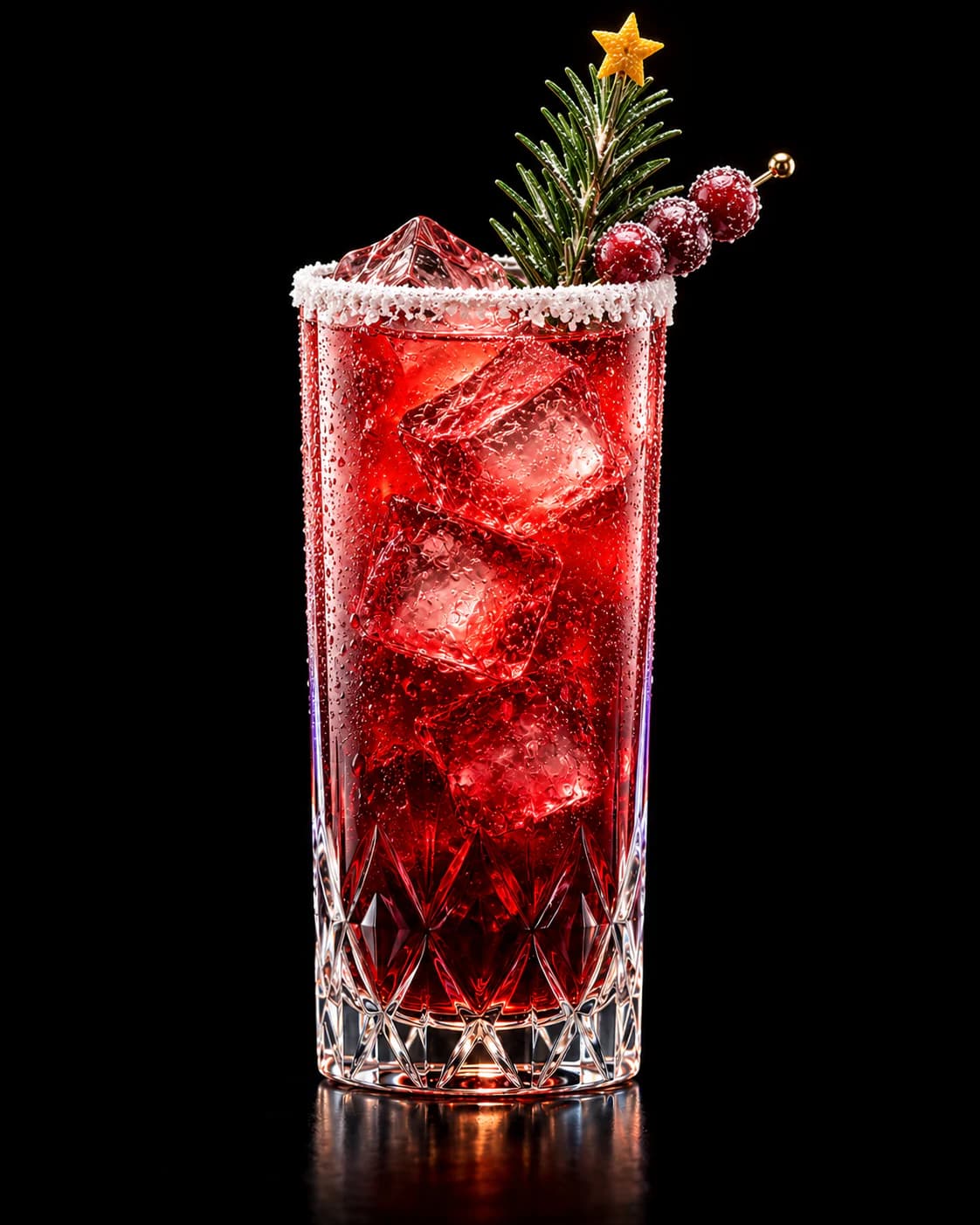 Jose León Cranberry Christmas Sparkle